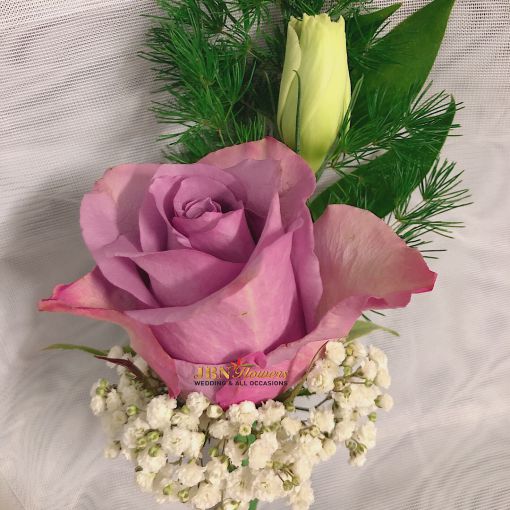 Purple Rose Buttonhole